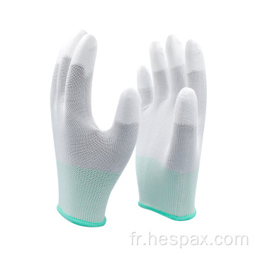 HESPAX WHITE POLYESTER GLANTS DE SÉCURITÉ ÉLECTRIQUE PU Travail